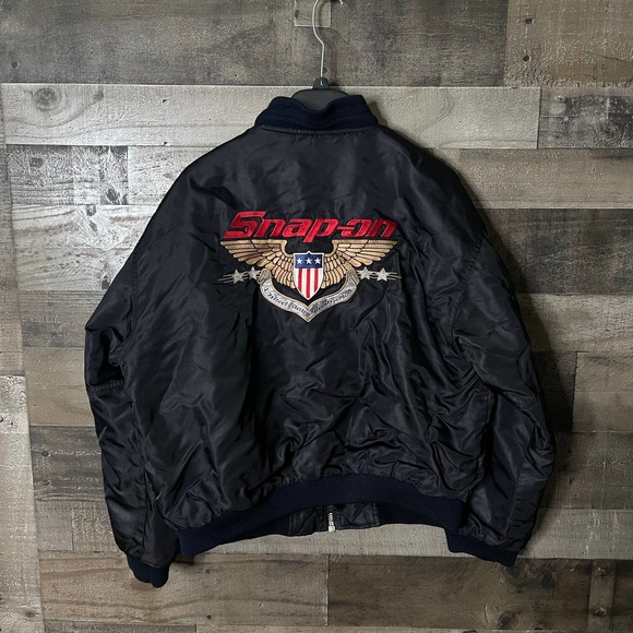 SOLD Snap-On Bomber Jacket Large - Picture 3 of 5